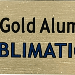 Satin Gold Sublimation Aluminum