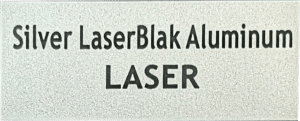 Silver LaserBlak Aluminum