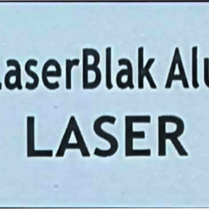 White LaserBlak Aluminum