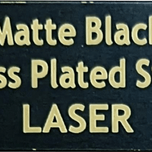 Matte Black Brass Plated Steel