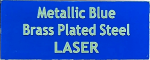 Metallic Blue Brass Plated Steel