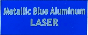 Metallic Blue Aluminum - Laser Engraving