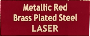 Metallic Red Brass Plated Steel