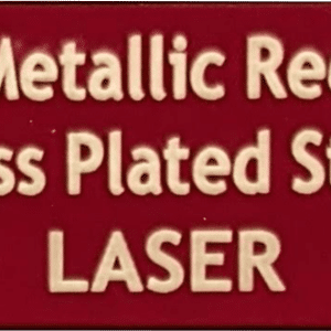 Metallic Red Brass Plated Steel