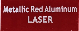 Metallic Red Aluminum - Laser Engraving