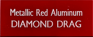 Metallic Red Aluminum - Diamond Engraving