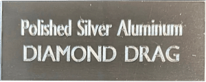 Polished Silver Aluminum - Diamond Engraving