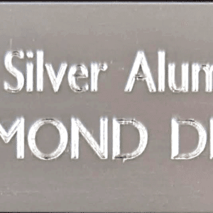 Satin Silver Aluminum - Diamond Engraving