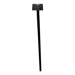 Tribute Stand - Black Powder Coated Steel - 6"x 5" Plate, 4 Foot Tall