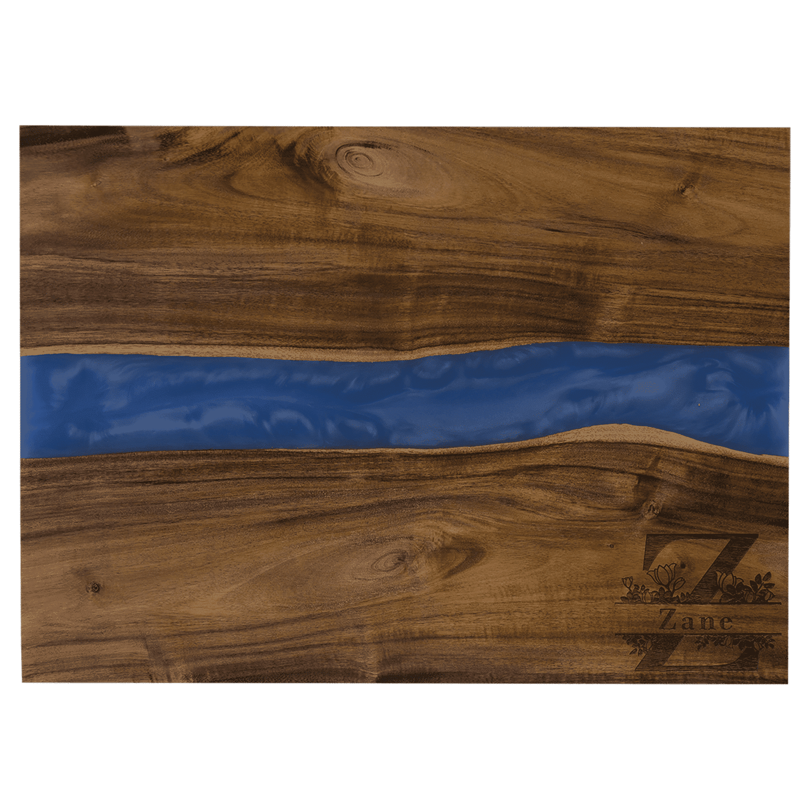 Serving Boards - Acacia with Blue Pearl Resin