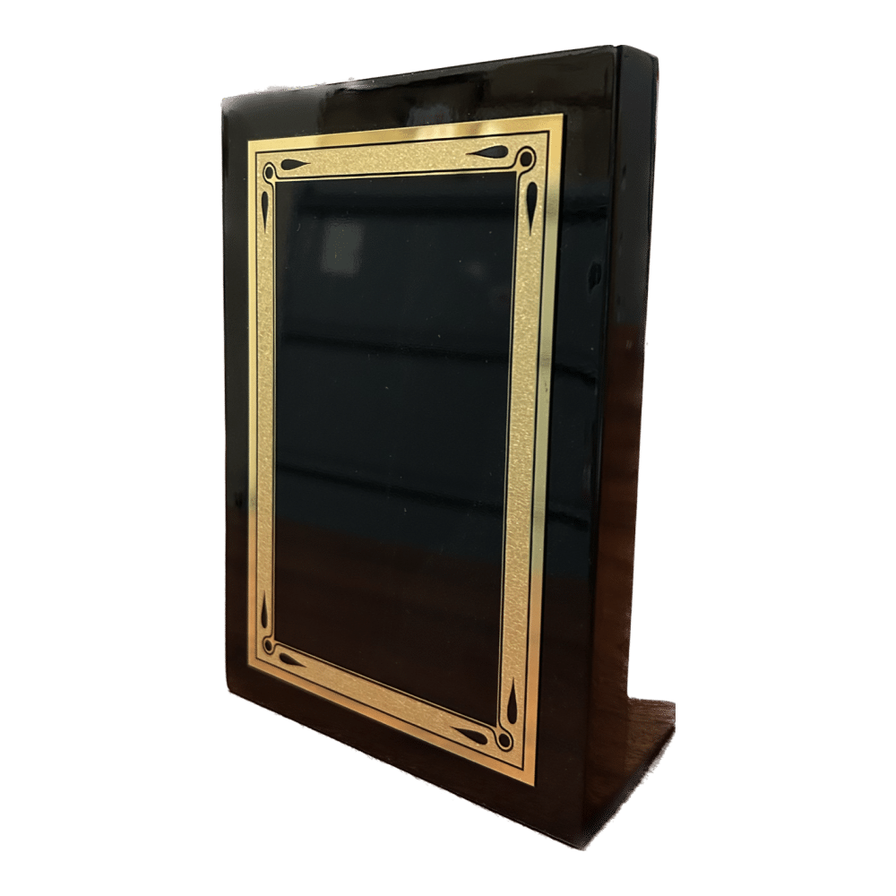 Black Piano Finish Standing Plaque