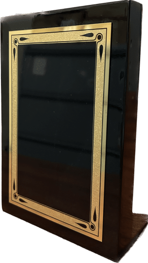 Black Piano Finish Standing Plaque