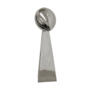 Football Resin - 18" Lombardi Replica Chrome Finish
