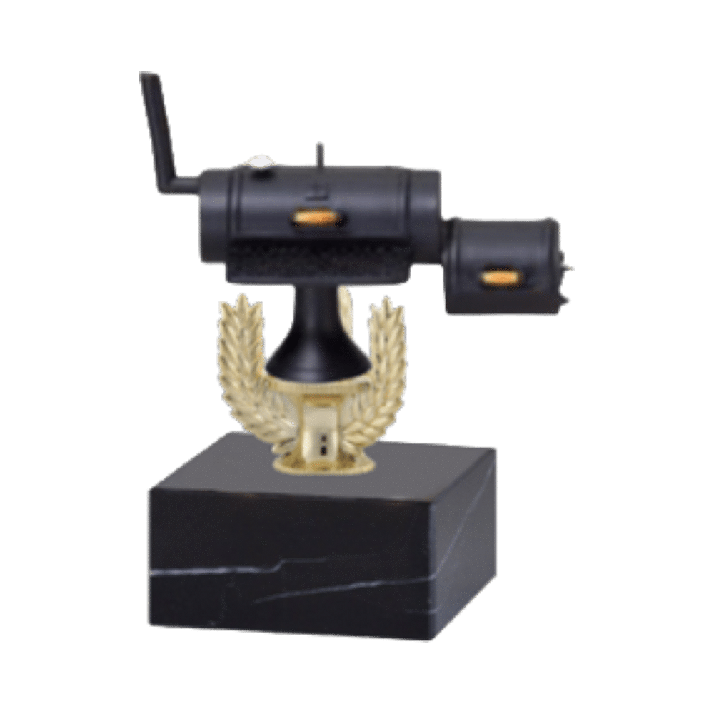 BBQ Smoker Resin Award with Marble Base