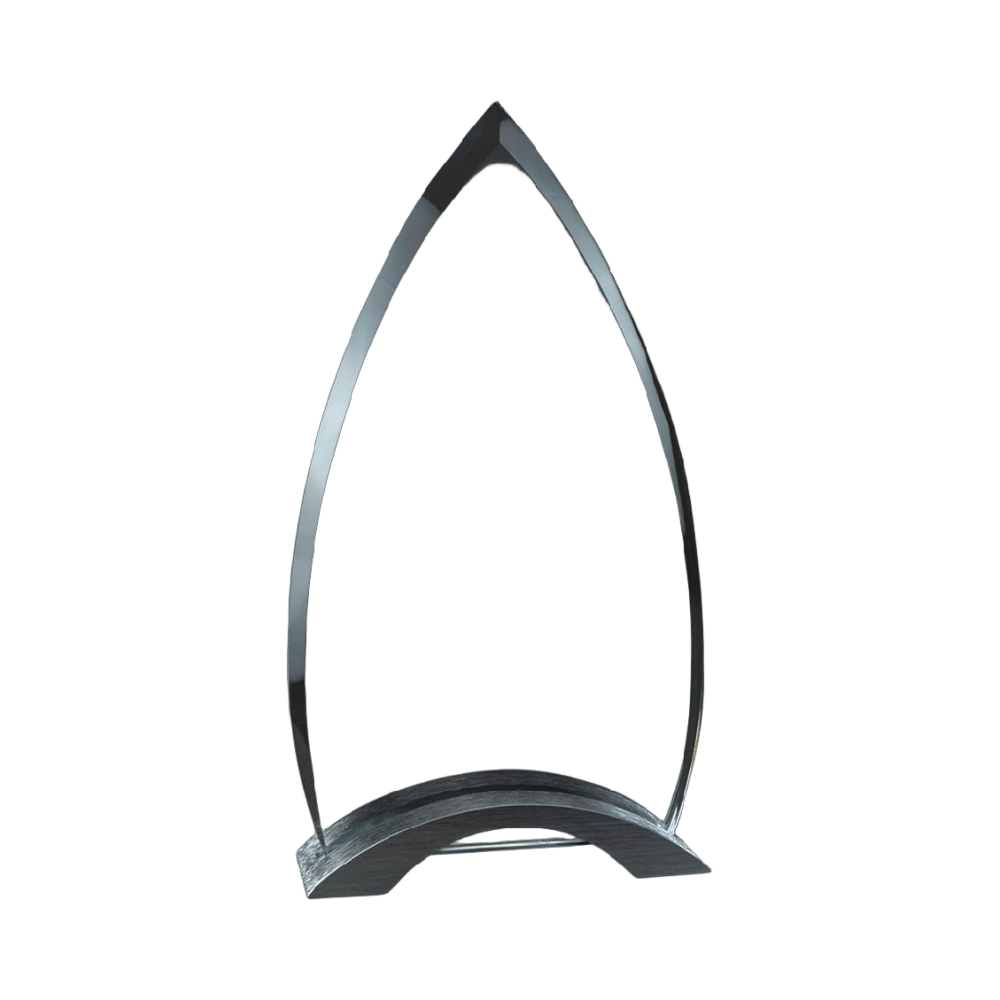 Malibu Peak Glass w/Arch Metal Base
