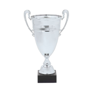 Italian Metal Cup Trophy w/Black Marble Base