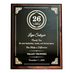Single Plate Engraved Economy Plaques